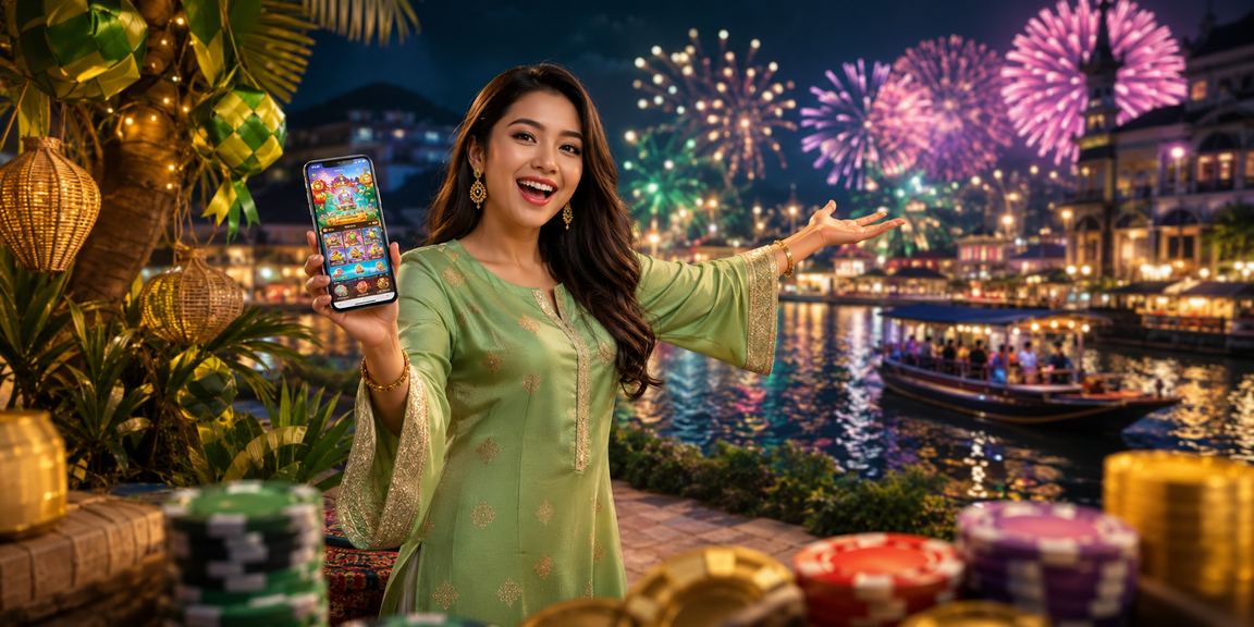 Antaramuka aplikasi kasino 100000 sempena Hari Raya